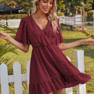 Swiss Dot Wrap Dress